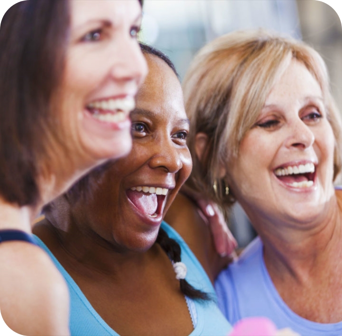 Women smiling Women smiling